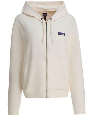 Patagonia "Ahnya" Sweatshirt With Zipper And Hood - White