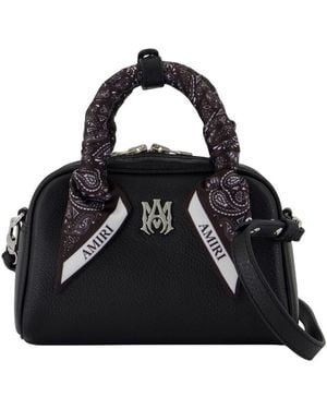 Amiri Micro Bowling Purse - Black