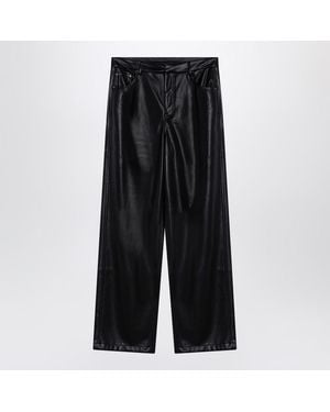 ROTATE BIRGER CHRISTENSEN Faux Leather Pants - Black