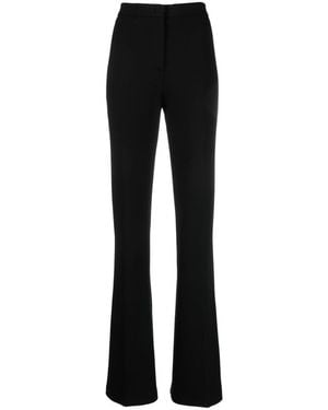 Pinko High-Waisted Stretch Viscose Hulka Pants - Black