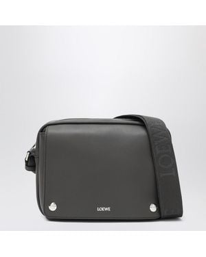 Loewe Dark Media Pebble Shoulder Bag - Grey