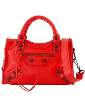Balenciaga Le City Mini Crossbody - Red