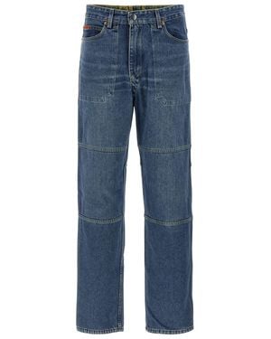 Martine Rose Camo Reversible Jeans - Blue