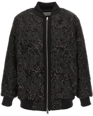 Le twins 'belluno' Bomber Jacket - Black