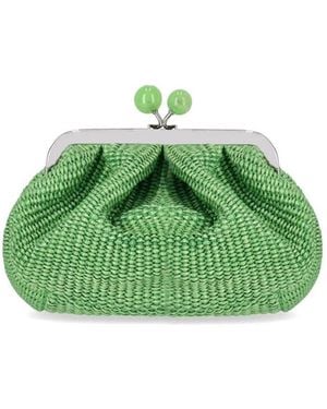 Weekend by Maxmara Pasticcino Palmas Small Emerald Clutch Bag - Green
