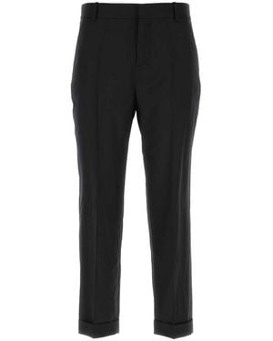 Balmain Wool Trousers - Black