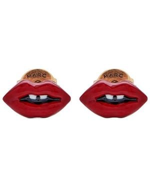 Marc Jacobs "Lips" Earrings - Red