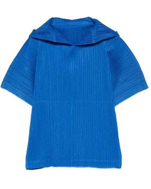 Pleats Please Issey Miyake Shirts - Blue