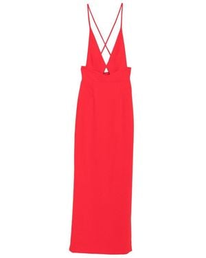 Solace London Milly Midi Dress - Red