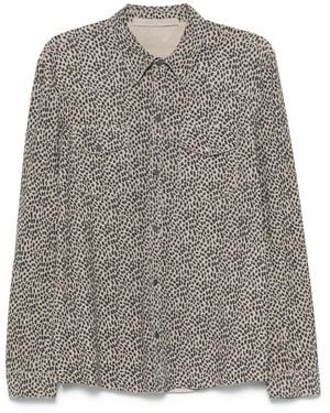 SANTORO Leather Outerwears - Gray