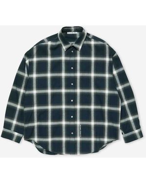 Acne Studios Cotton Check Shirt - Blue