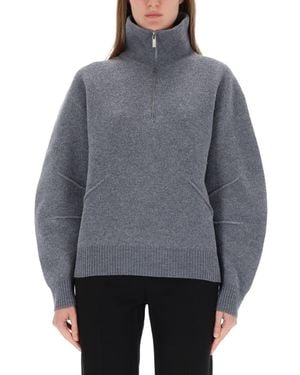 Helmut Lang Zippered "Apex" Jersey - Gray