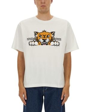 KENZO Oversize Fit T-Shirt - White