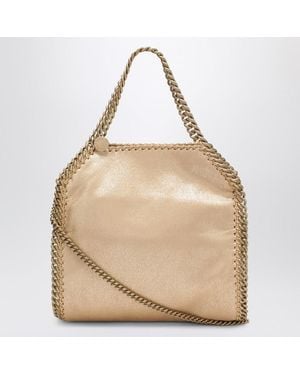 Stella McCartney Falabella Mini Tote Bag In Light Gold - Natural
