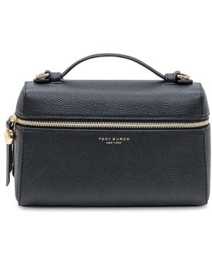 Tory Burch Camera Bag With Handle And Shoulder Strap - Blue