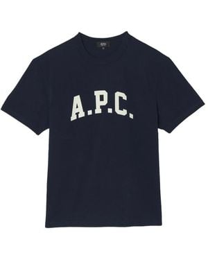 A.P.C. T-Shirts & Vests - Blue