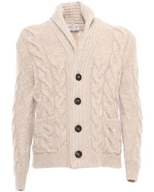 Sette Fili Cashmere Cardigan - Natural