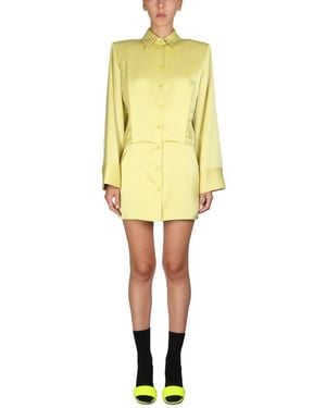The Attico Mini Dress Margot - Yellow
