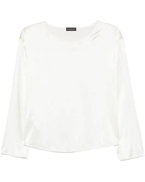 Emporio Armani Long Sleeve Nicky Shirt - White