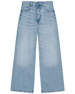 Ganni Future Denim Wide Jeans | Lyst