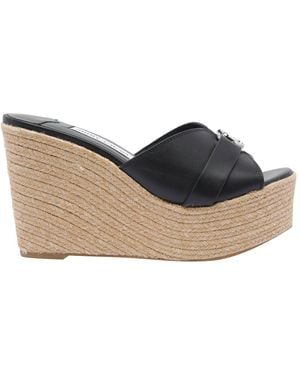 Jimmy Choo Leda Wedge Sandals - Blue