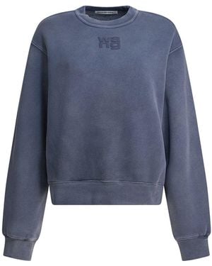 Alexander Wang Logo Puff Print Sweatshirt - Blue