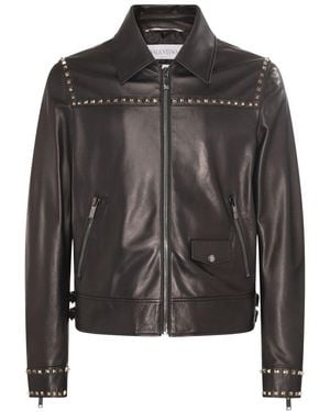 Valentino Garavani Black Leather Jacket