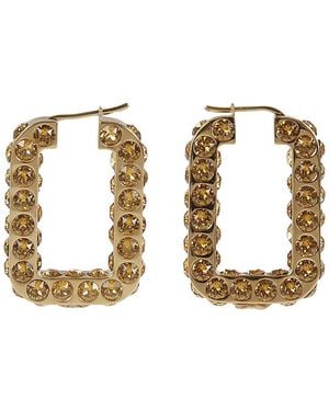 AMINA MUADDI Charlotte Hoop Earrings - Metallic