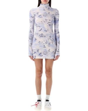 Off-White c/o Virgil Abloh Fresco Short Dress - White