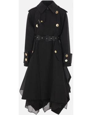 Sacai Coats & Jackets - Black