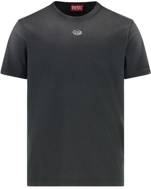 DIESEL T-Adjust-T1 Cotton Crew-Neck T-Shirt - Black