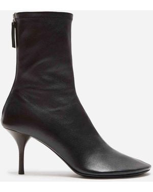 Acne Studios Leather Heel Boot - Black