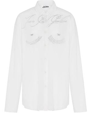 Jean Paul Gaultier Tattoo Poem Shirt - White