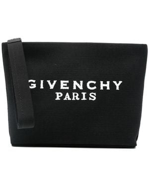 Givenchy Logo Cotton Pouch - Black