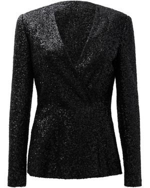 F.it Blazer Jacket With Sequins - Black