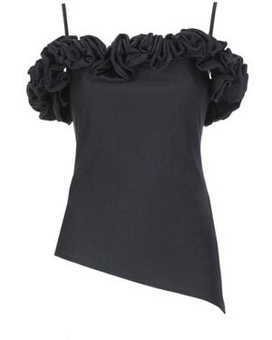 Coperni Ruffle Top - Black