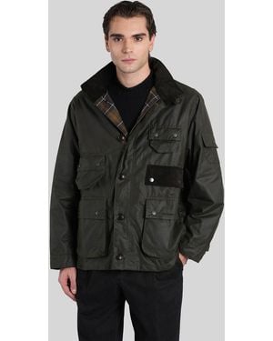Barbour Editor Wax Casual Jacket - Black