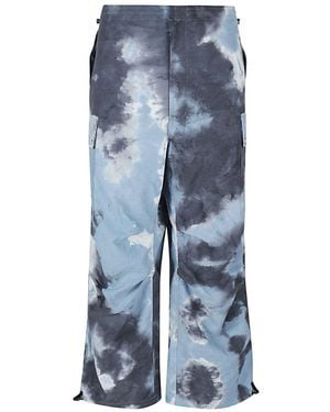 Children of the discordance Tie-Dye Print Nylon Pants - Blue