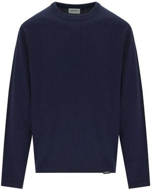 Carhartt Alten Deep Night Crewneck Jumper - Blue