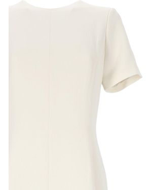 Theory Crepe Fit-and-Flare Dress - White