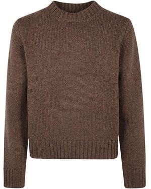 Studio Nicholson "cree 3Gg Neat Fit" Crew Neck Clothing - Brown