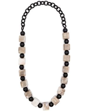 Emporio Armani Beaded Necklace - Black