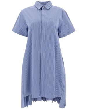 Sacai Shirt Dress - Blue