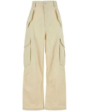 Bottega Veneta Sand Cotton Blend Cargo Pant - White