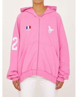 Balenciaga Cotton Hoodie - Pink