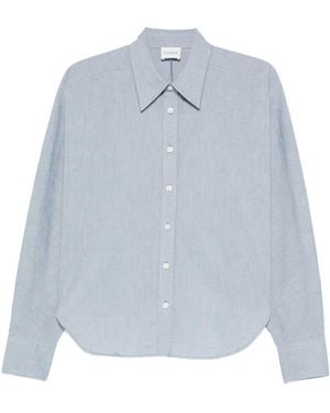 Closed Pleated Shirt - Blue
