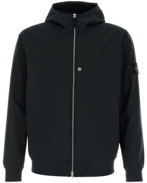 Stone Island Jackets And Vests - Black