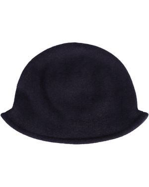Emporio Armani Wool Cloche - Blue