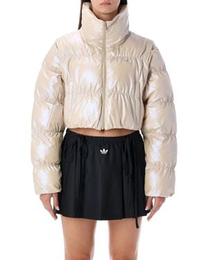 adidas Originals Glossy Cropped Puffer - White