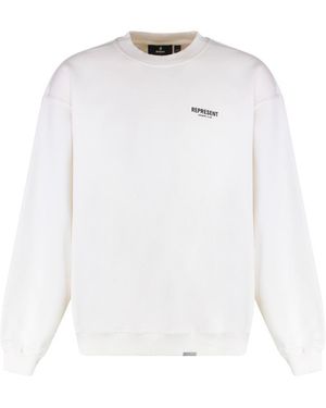 Represent Cotton Crew-Neck Sweatshirt - White